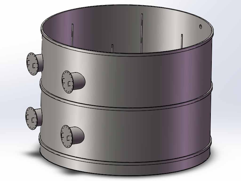 Industrial steel tank design requiring P.Eng certification in Ontario